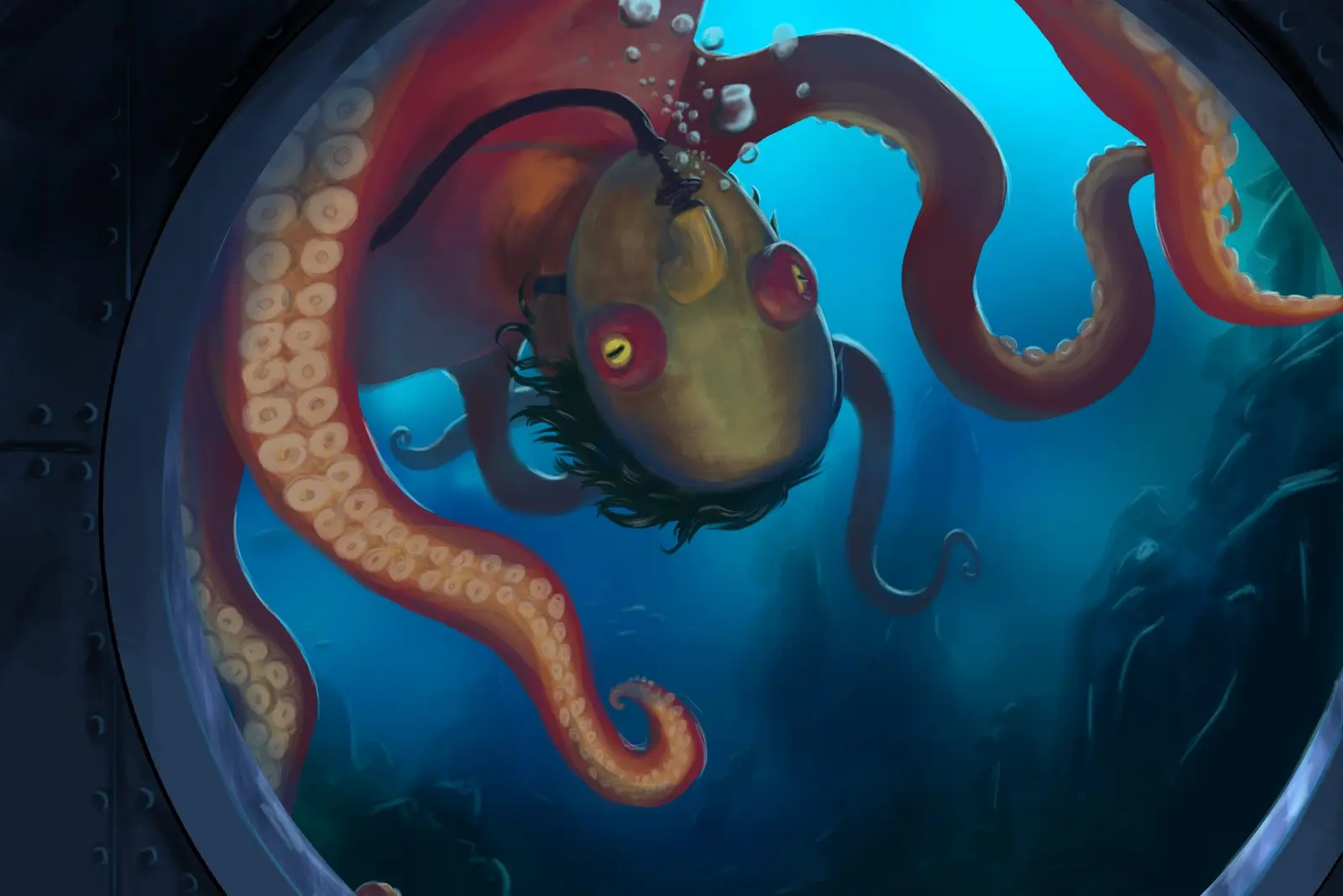 Octopusman artwork by Nour Chamseddine