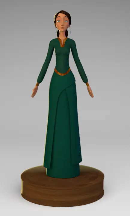 Salma 3D character model
